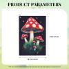 NOUZU Magic Mushrooms Print Golf Towel, Waffle Pattern Towels,Ultra-Absorbent Golf Bag Towel with Carabiner Clip view 4