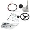 ANTUKO 14 FT Boat Steering Control Cable Outboard Rotary Steering System Kit Replacement for Yachts Fishing Boats view 1