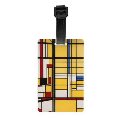 African Mud Cloth Tribal Print Luggage Tag Suitcase Identification Labels for Women Men Name Tags Suitable Travel