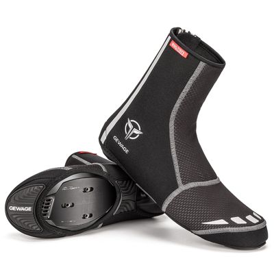 GEWAGE Cycling Shoe Covers -Warm Bike Shoe Covers - Windproof Mountain Road Cycling Overshoes - Cycling Shoe Cover for Men Women