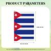NOUZU Cuban Flag Print Golf Towel, Waffle Pattern Towels,Ultra-Absorbent Golf Bag Towel with Carabiner Clip view 4