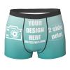 Custom Boxers Bulk Personalized Men's Boxers Customize Logo Photo Personalized Boxers for Men Design Your Own Funny Text Small Two-Tone view 1