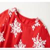 Csbks Toddler Girls Christmas Tutu Dress Multi-Layers Tulle Long Sleeve Princess Dress Snowflakes Red 140 view 4
