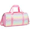 Jumpopack Glitter Dance Bag for Girls Duffle Bags Girls Overnight Bags Sleepover Gym Gymnastics Bag with Shoe Compartment and Wet Pocket,Heart Pattern view 1