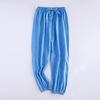 Toddler Kids Casual Joggers Girls Boys Solid Color Elastic Basic Long Pants Fall Summer Sports (Dark Blue, 2-3 Years) view 2