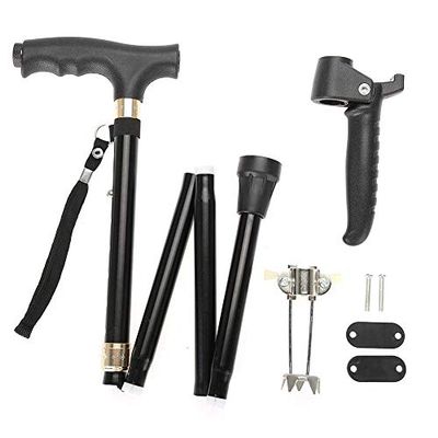 LXPYMXDP Walking Stick, Folding Walking Stick, Folding Cane, Alumifolding Walking Stick for Elderly with Led Lights