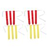 VANZACK 4pcs Rugby Flag Belt Removable Flags for Indoor Football Training for Youth and Adults Accessory Red view 1