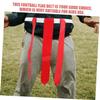 VANZACK 4pcs Rugby Flag Belt Removable Flags for Indoor Football Training for Youth and Adults Accessory Red view 4