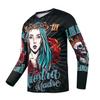 Serijoars Racing Men's Long Sleeve Off-Road Cycling Jersey Mountain Bike MTB Jersey Downhill&Motocross Shirts (US, Alpha, X-Large, Regular, Regular, MLT019) view 1