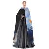 Dwrepo Eagle Halloween Hooded Cloak Full Length Adult Vampire Witch Cape for Halloween Cosplay Costumes view 3