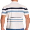 AbbyHold Mens White Polo Shirts Short Sleeve Striped Pique Cotton Moisture Wicking Lightweight Golf Shirts for Men (L, White) view 2