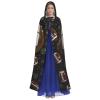 Dwrepo Football Green Halloween Hooded Cloak Full Length Adult Vampire Witch Cape for Halloween Cosplay Costumes view 2