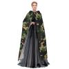 Dwrepo Green Halloween Hooded Cloak Full Length Adult Vampire Witch Cape for Halloween Cosplay Costumes view 3
