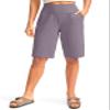 G Gradual Women's 12" Bermuda Long Shorts with Pockets High Waisted Stretch Knee Length Shorts for Women Summer Walking(Matt Purple,XL) view 1