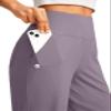 G Gradual Women's 12" Bermuda Long Shorts with Pockets High Waisted Stretch Knee Length Shorts for Women Summer Walking(Matt Purple,XL) view 3