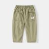 Toddler Baby Boys 2/3 Pack Sweatpants Solid Cotton Elastic Waist Trousers Active Jogger Fashion Cargo (Green, 5-6 Years) view 2