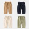 Toddler Baby Boys 2/3 Pack Sweatpants Solid Cotton Elastic Waist Trousers Active Jogger Fashion Cargo (Green, 5-6 Years) view 3