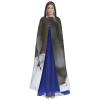 Dwrepo Opossum In Snow Halloween Hooded Cloak Full Length Adult Vampire Witch Cape for Halloween Cosplay Costumes view 2
