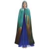 Dwrepo Alpaca Halloween Hooded Cloak Full Length Adult Vampire Witch Cape for Halloween Cosplay Costumes view 2