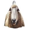 Dwrepo Sheep Halloween Hooded Cloak Full Length Adult Vampire Witch Cape for Halloween Cosplay Costumes view 1