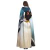 Dwrepo Cute Penguin Halloween Hooded Cloak Full Length Adult Vampire Witch Cape for Halloween Cosplay Costumes view 4