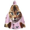 Dwrepo Carttoon Cat Halloween Hooded Cloak Full Length Adult Vampire Witch Cape for Halloween Cosplay Costumes view 1