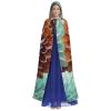 Dahlia Flower Halloween Hooded Cloak Full Length Adult Vampire Witch Cape for Halloween Cosplay Costumes view 2