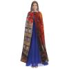 Dwrepo Eiffel Tower Paris Painting Halloween Hooded Cloak Full Length Adult Vampire Witch Cape for Halloween Cosplay Costumes view 2