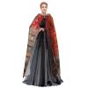 Dwrepo Eiffel Tower Paris Painting Halloween Hooded Cloak Full Length Adult Vampire Witch Cape for Halloween Cosplay Costumes view 3