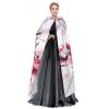 Dwrepo Cherry Blossom Watercolor Halloween Hooded Cloak Full Length Adult Vampire Witch Cape for Halloween Cosplay Costumes view 3