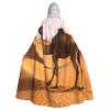 Desert Sand Camel Halloween Hooded Cloak Full Length Adult Vampire Witch Cape for Halloween Cosplay Costumes view 1