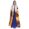Desert Sand Camel Halloween Hooded Cloak Full Length Adult Vampire Witch Cape for Halloween Cosplay Costumes view 2