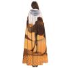 Desert Sand Camel Halloween Hooded Cloak Full Length Adult Vampire Witch Cape for Halloween Cosplay Costumes view 4