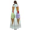 Dwrepo Ice Cream Cones Halloween Hooded Cloak Full Length Adult Vampire Witch Cape for Halloween Cosplay Costumes view 4