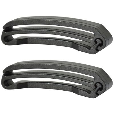 2 Pcs Backpack Webbing Strap Belt, Backpack Strap Keeper Lightweight Strap Supplies, Tri Glide Slide Webbing Strap Keeper Webbing Connecting Clip Webbing Ending Clip Plaastic Slide Buckle for Bag