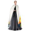 Dwrepo Colorful Triangle Halloween Hooded Cloak Full Length Adult Vampire Witch Cape for Halloween Cosplay Costumes view 3