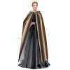 Dwrepo Brown Stripe Halloween Hooded Cloak Full Length Adult Vampire Witch Cape for Halloween Cosplay Costumes view 3