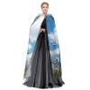 Dwrepo blue butterfly and Clouds Halloween Hooded Cloak Full Length Adult Vampire Witch Cape for Halloween Cosplay Costumes view 3