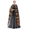 Dwrepo Library Bookshelf Halloween Hooded Cloak Full Length Adult Vampire Witch Cape for Halloween Cosplay Costumes view 3