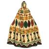 Dwrepo Bohemia Style Traditional African Pattern Halloween Hooded Cloak Full Length Adult Vampire Witch Cape for Halloween Cosplay Costumes view 1