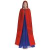 Dwrepo Cute Cat Halloween Hooded Cloak Full Length Adult Vampire Witch Cape for Halloween Cosplay Costumes view 2