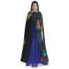 Dwrepo Clock Butterfly Halloween Hooded Cloak Full Length Adult Vampire Witch Cape for Halloween Cosplay Costumes view 2