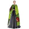 Dwrepo Leaves and Ladybugs Halloween Hooded Cloak Full Length Adult Vampire Witch Cape for Halloween Cosplay Costumes view 3