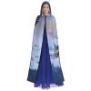Dwrepo Bald Eagle Flying Halloween Hooded Cloak Full Length Adult Vampire Witch Cape for Halloween Cosplay Costumes view 2