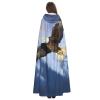 Dwrepo Bald Eagle Flying Halloween Hooded Cloak Full Length Adult Vampire Witch Cape for Halloween Cosplay Costumes view 4
