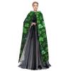 Dwrepo background st patrick's day glitter Halloween Hooded Cloak Full Length Adult Vampire Witch Cape for Halloween Cosplay Costumes view 3