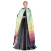 Dwrepo Tropical Palm Tree Halloween Hooded Cloak Full Length Adult Vampire Witch Cape for Halloween Cosplay Costumes view 3
