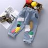 Infant Baby Girls Boys Kids Denim High Waist Loose Double Harem Pocket Pants Trousers Fall (Light Blue, 4-5 Years) view 3