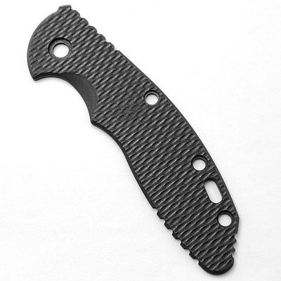Echeson 1 Piece Scales Handle Fits for Rick Hinderer XM18 3.5, Custom Black G10 Handle Patch DIY Replacement
