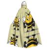 WHJWZY Cartoon bumblebee Printing aldult Halloween Hooded Cloak for men and womenused for parties prom view 1